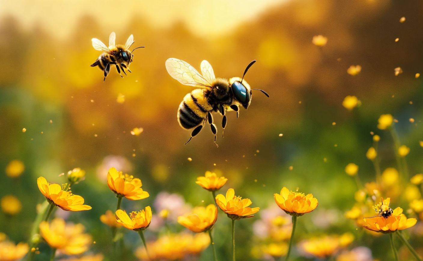 Spring honey harvest time