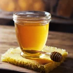 exported honey in glass packaging