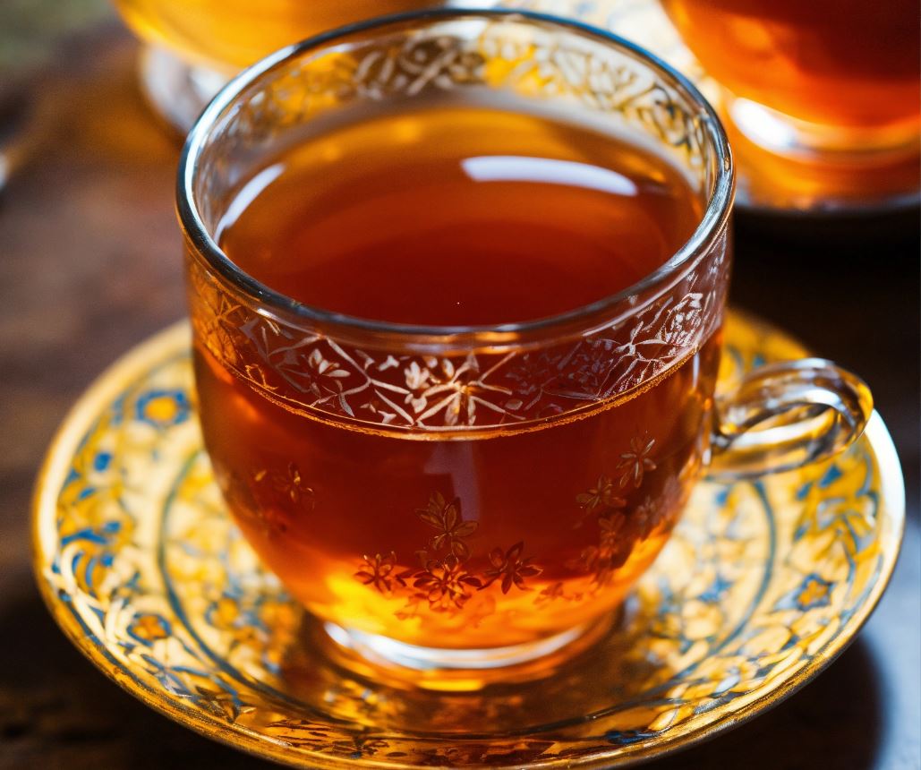 Soothing saffron tea