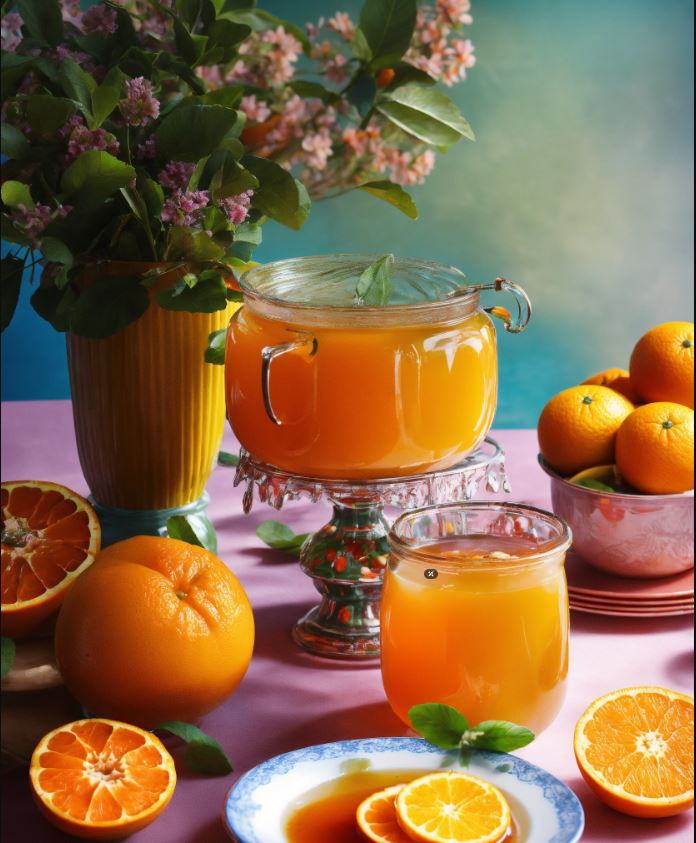 Orange juice with Iranian honey