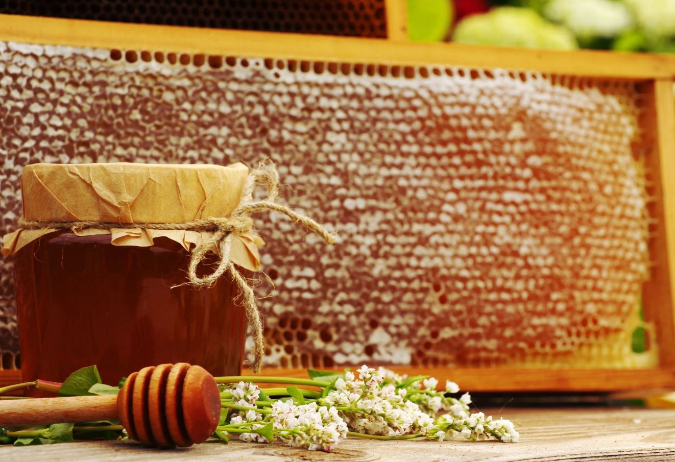 Production of honey with wax