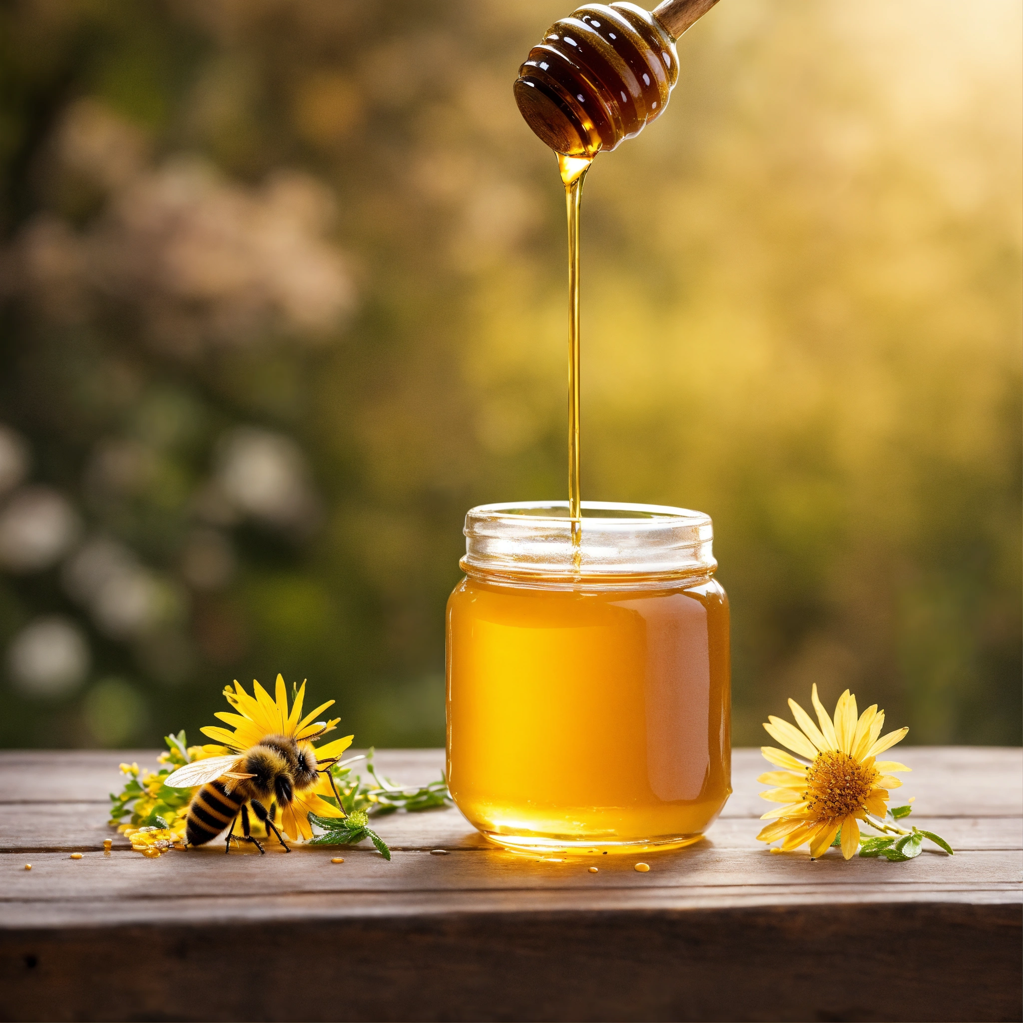 Producing honey from the best spring flowers